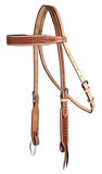 Professionals Choice Windmill Stamped Natural Border Browband Headstall 3P4021