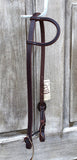 Beagley Single Ear Hot Oil Headstall with Antiqued Buckle