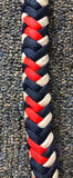 Braided Nylon & Leather Over N Under Whip