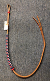Braided Nylon & Leather Over N Under Whip