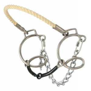 Kelly Silver Star Sweet Iron Six Snaffle Bit with Rope Nose