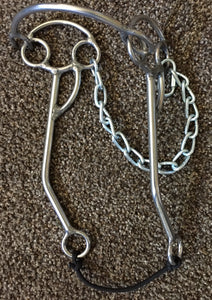 L&W 177 Hackamore 9 inch cheeks 3215