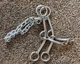 L&W Lift Bit 179-7 Snaffle Chain Combo Mouth Curb Set Back 7 inch shank - SOLD OUT
