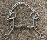 L&W 179-7 Lift Bit Snaffle Chain Combo Snaffle SB Curb 7 inch