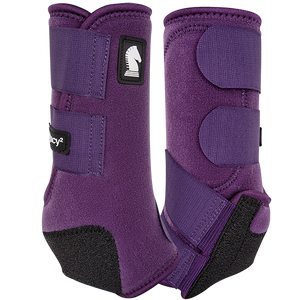 Classic Equine Legacy 2 Protective Horse Boots Purple Eqqplant