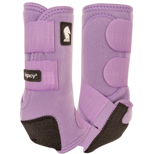 Classic Equine Legacy 2 Hind Medium Protective Boots for horses Lavender