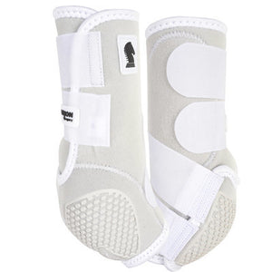 Classic Equine Legacy Flexion Front Protective Boots - White