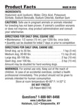 LubriSyn Horse Dog Joint Supplement Dosing Chart