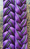 Martha Josey Super Knot Barrel Racing Rein Purple Black Pony Size