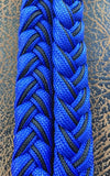 Martha Josey Super Knot Barrel Racing Rein Royal Blue Black Pony Size