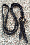 Martha Josey Super Knot Barrel Racing Rein Black pony size