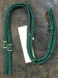 Martha Josey Super Knot Barrel Racing Rein Hunter Green