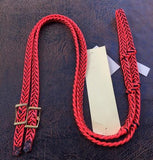 Martha Josey Super Knot Barrel Racing Rein Orange/Black