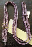 Martha Josey Super Knot Barrel Racing Rein Pink Verigated