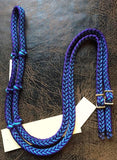 Martha Josey Super Knot Barrel Racing Rein Purple/Turquoise