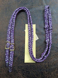 Martha Josey Super Knot Barrel Racing Rein Purple Verigated