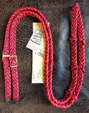 Martha Josey Super Knot Barrel Racing Rein Red/Black