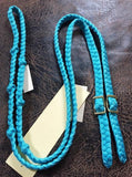 Martha Josey Super Knot Barrel Racing Rein Turquoise