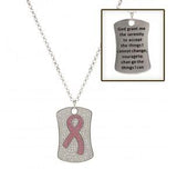 Montana Silversmith Tough Enough To Wear Pink Dogtag Necklace NC2773