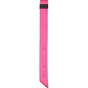 Mustang hot pink, heavy duty, doubled and stitched, nylon off billet with keeper