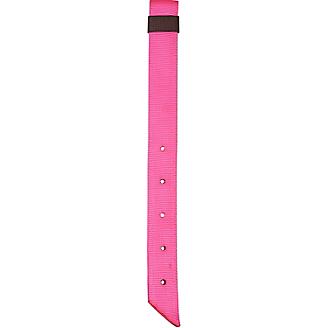 Mustang hot pink, heavy duty, doubled and stitched, nylon off billet with keeper