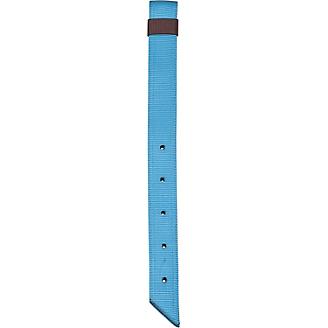 Mustang turquoise, heavy duty, doubled and stitched, nylon off billet with keeper