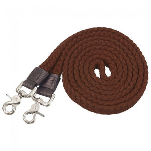 Tough 1 Pro Flat Cotton Rein Brown 54-905-7