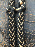 Martha Josey Super Knot Barrel Racing Rein Black/Tan