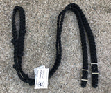 Martha Josey Extra Thick Super Knot Barrel Rein Black