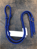 Martha Josey Extra Thick Super Knot Barrel Rein Royal Blue