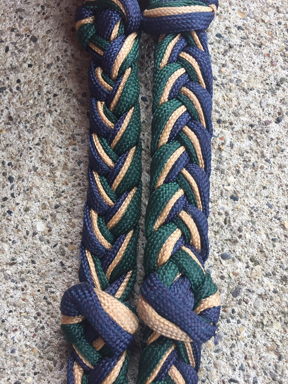 Martha Josey Reins Navy Tan Hunter Green