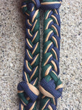 Martha Josey Reins Navy Tan Hunter Green