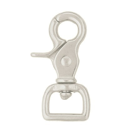 Scissor Snap Nickle 5/8 inch Square End