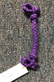 Braided nylon slobber bar bit hobble Purple
