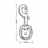 Swivel Snap Stainless 1 inch Oval End