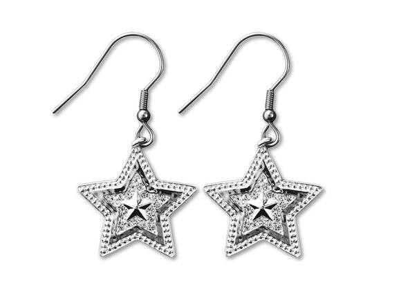 Taylor Brands Star Crystal Earrings TBER2030