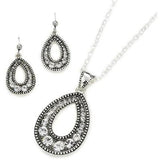 Western Edge Teardrop Jewelry Set TBJS1042CZ