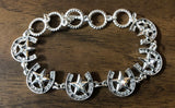 Taylor Brands Silver Star Horseshoe Bracelet TBBC2501