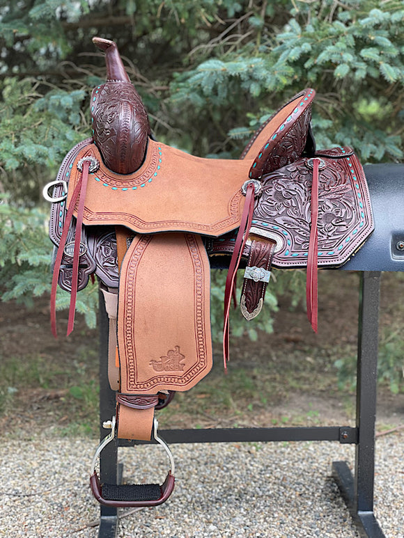 13.5 inch Circle Y Josey Cash Maverick Saddle, MJ46