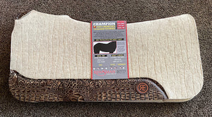 Reinsman Apex Wool Felt Saddle Pad 36630 - 30"x30"x3/4" Brown Croc wear leathers