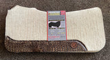 Reinsman Apex Wool Felt Saddle Pad 36630 - 30"x30"x3/4" Brown Croc wear leathers