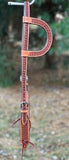 Professionals Choice Single Ear Headstall with Natural Border 3P1021
