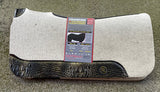 Reinsman Apex Wool Felt Saddle Pad 36630 - 30"x30"x3/4" Black Bronze wear leathers, 4866