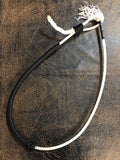 Deluxe Lariat Rope Braided Over & Under Whip Black