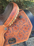 14.5 inch Circle Y Extreme Performace Lady Lake Barrel Saddle 2160 Medium tree