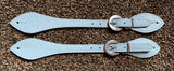 Royal King Blue Straight Ostrich Spur Straps
