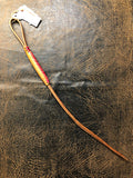 Hand Quirt Harness Leather with Pink Lace by Martin Saddlery