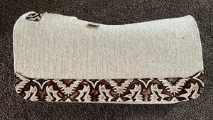 5 Star Saddle Pad Natural 7/8 inch Ivory Laredo FL 30x28