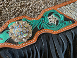 Silver Royal Ashton Breastcollar with Fringe 45-7886F-33