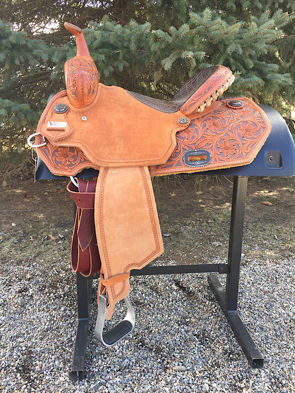 14.5 inch Circle Y Extreme Performace Lady Lake Barrel Saddle 2160 Medium tree